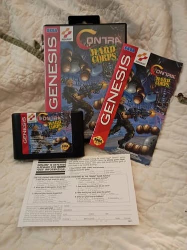 Contra: Hard Corps Sega Genesis Complete Tested Authentic CIB With Manual