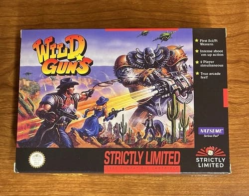 Wild Guns Strictly Limited Games Nintendo SNES NTSC New Cib Super Nintendo