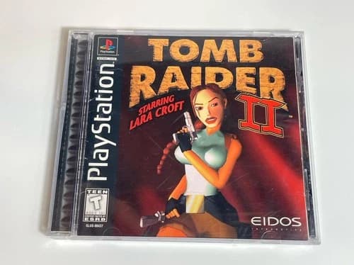Tomb Raider II PS1 PlayStation 1 CIB Complete w Registration Card Tested