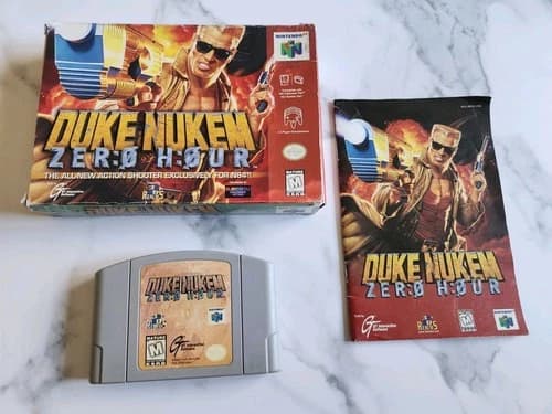 Duke Nukem: Zero Hour - N64 Nintendo 64 Game. CIB. Tested. Authentic. Good.