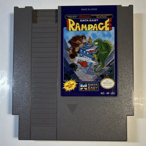 Data East Rampage NES Arcade Arcade Hit NTSC-U/C (US/Canada) 1988
