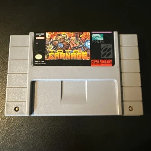 Total Carnage (Super Nintendo SNES, 1993) Cartridge Only - Tested Working