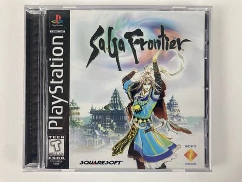 SaGa Frontier Sony PlayStation 1 PS1 PSX 1998 Black Label CIB w/ Manual RPG