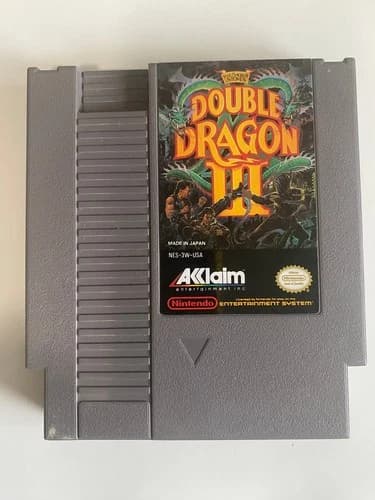 Double Dragon III The Sacred Stones NES Video Game Beat 'em Up Tested Working