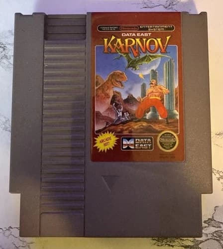 Karnov Nintendo NES Authentic Game Cartridge Tested Working