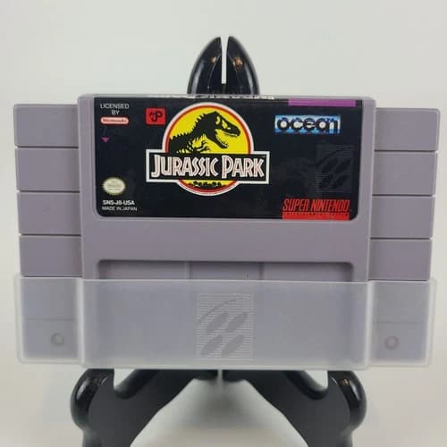Authentic Original Super Nintendo SNES Jurassic Park Tested Contacts Cleaned
