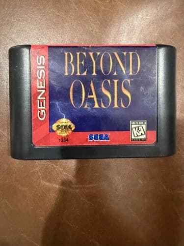 Beyond Oasis (Sega Genesis, 1995) Authentic Game Cartridge Cart