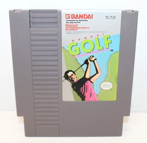 Bandai Golf Challenge Pebble Beach - Nintendo NES Video Game - Tested & Working
