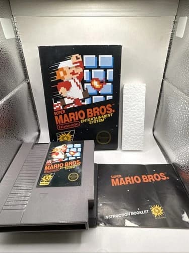 Super Mario Bros. (Nintendo NES, 1985) Complete With Box And Manual