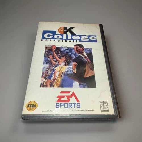 Sega Genesis Coach K College Basketball Complete