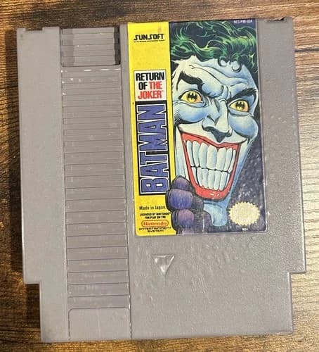 Batman: Return of the Joker Sunsoft Original Nintendo NES Video Game Cartridge
