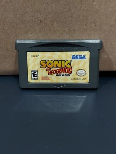 Sonic The Hedgehog Genesis Nintendo Gameboy Advance Cartridge Authentic