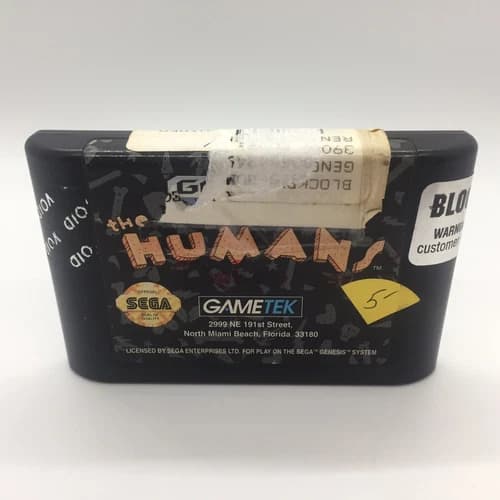 The Humans (Sega Genesis 1992) Cartridge Authentic