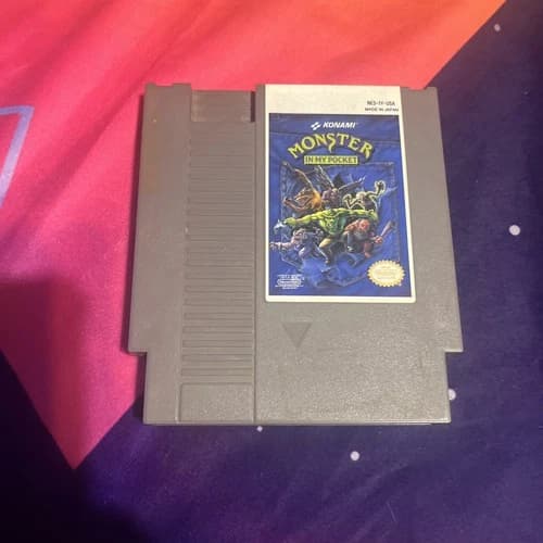 MONSTER IN MY POCKET NES Game Cartridge Only Nintendo Entertainment System