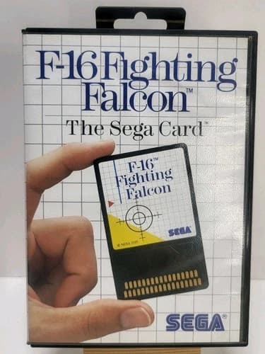 F-16 Fighting Falcon Sega Master System Complete Cib With Case Manual