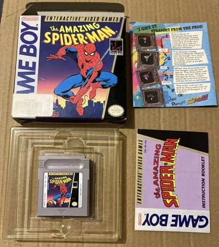 The Amazing Spider-Man (Nintendo Game Boy, 1990) GB CIB game