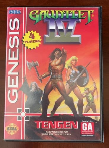 Gauntlet IV Sega Genesis CIB Complete w/ Manual Tested Working