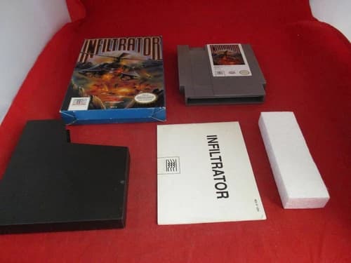 Infiltrator (Nintendo Entertainment System NES 1990) COMPLETE w/ Box manual game