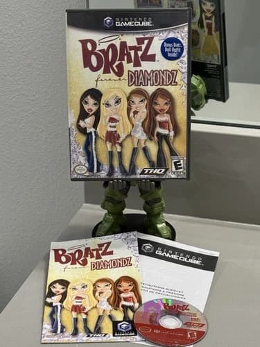 Bratz: Forever Diamondz (Nintendo GameCube, 2006) CIB Complete w/ Manual TESTED