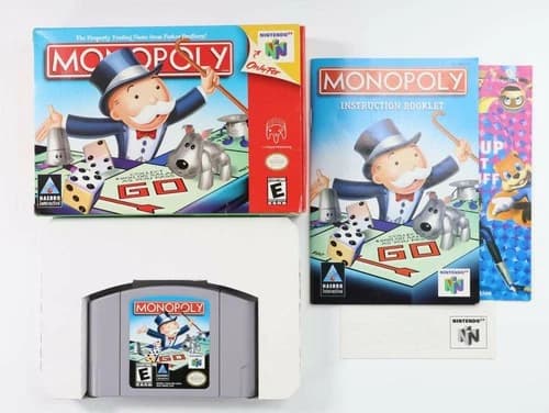 Monopoly Nintendo 64 N64 CIB Complete Original Box Manual Inserts USA