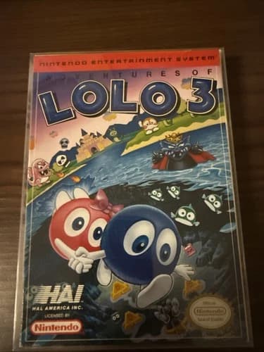 Adventures of Lolo 3 NES Nintendo 100% complete in box CIB W/ Registration Card