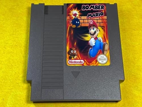 Bomber Mario Game For Nintendo NES NTSC-U/C (US/Canada) !!!!!!!!!!!!!!!!!!!!!