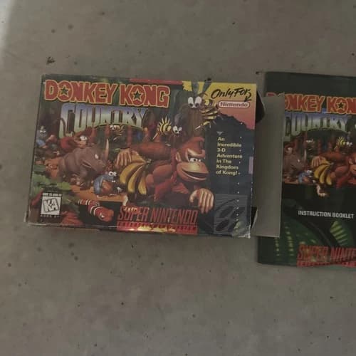 SNES Donkey Kong Country CIB Complete Nice Condition!!