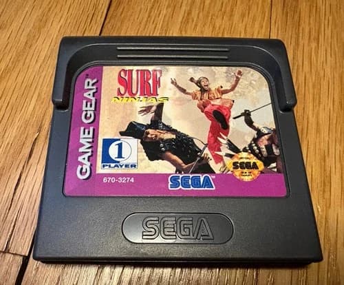 Surf Ninjas (Sega Game Gear, 1993) Cartridge Only Clean TESTED WORKS