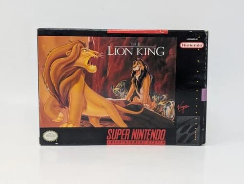 The Lion King (SNES, 1994) - CIB Complete Very Good