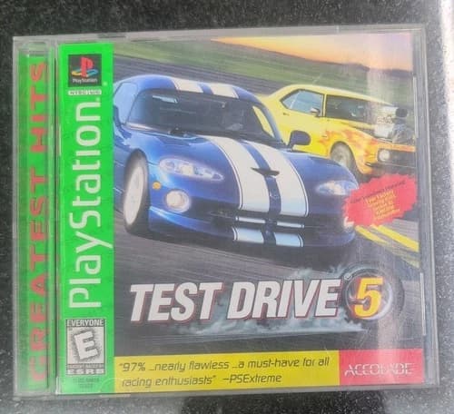 Test Drive 5 (Sony PlayStation 1, 1998) PS1 CIB Tested SHIPS WITHIN 12 HOURS