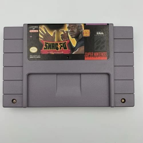 Shaq-Fu (Super Nintendo SNES, 1994) Authentic & Tested Cartridge Only