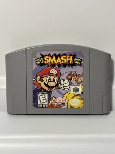 Super Smash Bros. N64 (Nintendo 64 1996) Cartridge Only Authentic - Tested