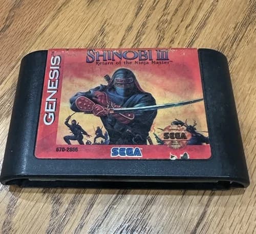Shinobi III Return of the Ninja Master Sega Genesis 1993 Works Cartridge Only
