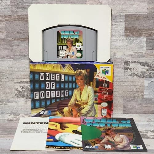 Wheel of Fortune N64 (Nintendo 64, 1997) Complete CIB Authetnic Tested Working