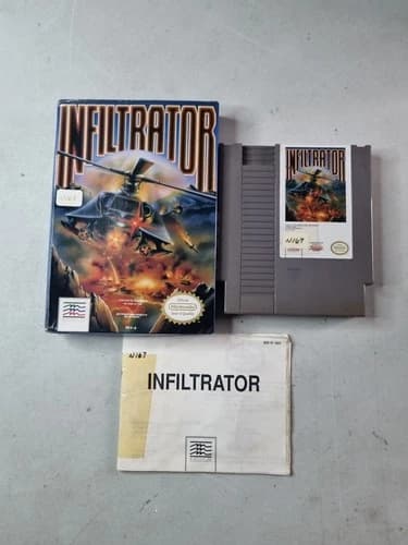 Infiltrator (Nintendo Entertainment System, 1990) Complete CIB Tested Rare