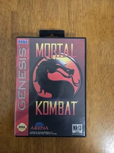 Mortal Kombat (Sega Genesis, 1993) Complete In Box Cib