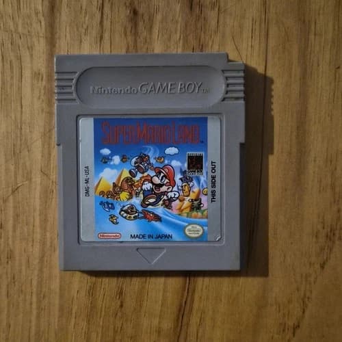 Super Mario Land cartridge for the original Nintendo Game Boy released in 1989
