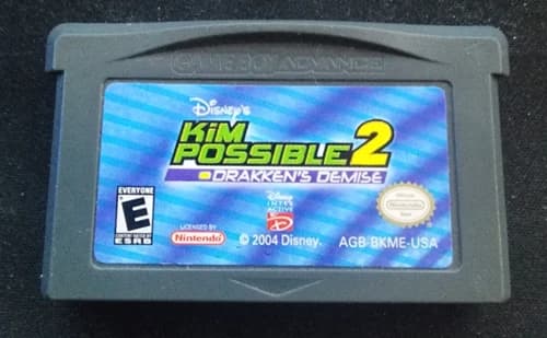 DISNEY'S KIM POSSIBLE 2: DRAKKEN'S DEMISE NINTENDO GAMEBOY ADVANCE GBA GAME