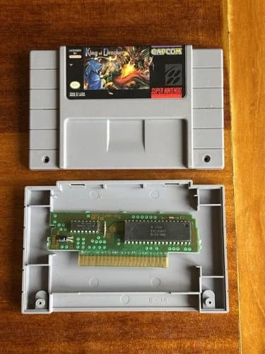 King Of Dragons SNES Super Nintendo Capcom Authentic & Tested! Board Pictures!