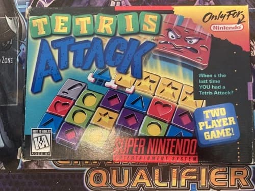 Tetris Attack (SNES, 1996) CIB, Tested, Great Cond, Fast Shipping!