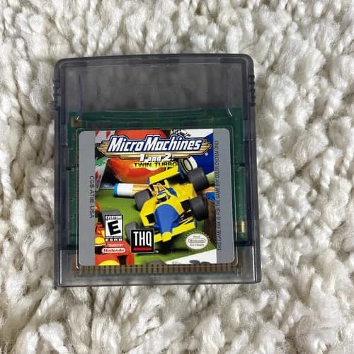 Nintendo Game Boy Color Micro Machines 1 and 2 Twin Turbo 1999 Cart Tested Works