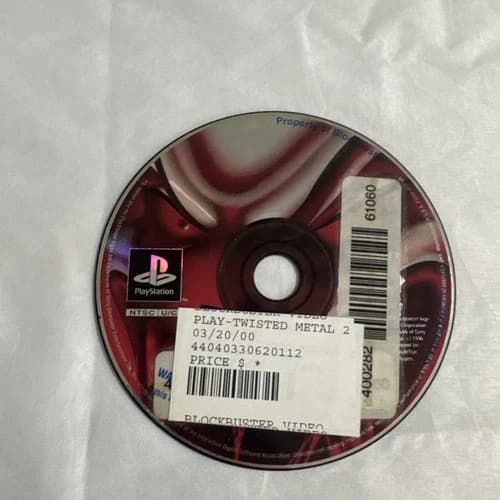 Twisted Metal 2 Sony PlayStation PS1 1996 Game Disc Only Tested Working