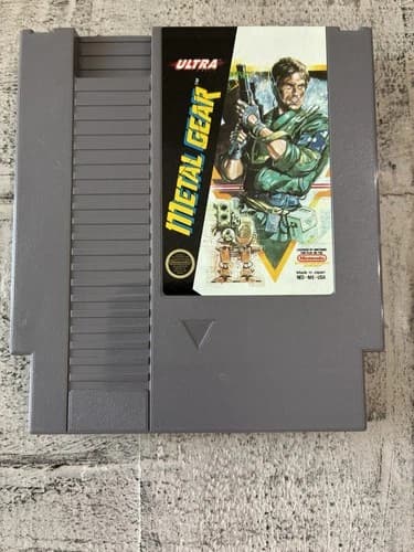 Metal Gear (NES, 1988) Cartridge - Authentic - Cleaned & Tested