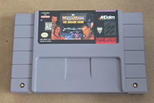 WWF Wrestlemania The Arcade Game - Super Nintendo SNES - Game Cartridge Only