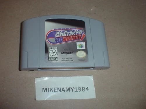 WAYNE GRETZKY'S 3D HOCKEY game cartridge for NINTENDO 64 N64 system