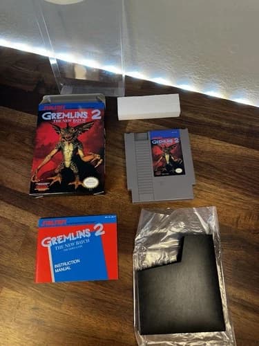 Gremlins 2: The New Batch (Nintendo NES, 1990) Complete CIB Authentic Minty!
