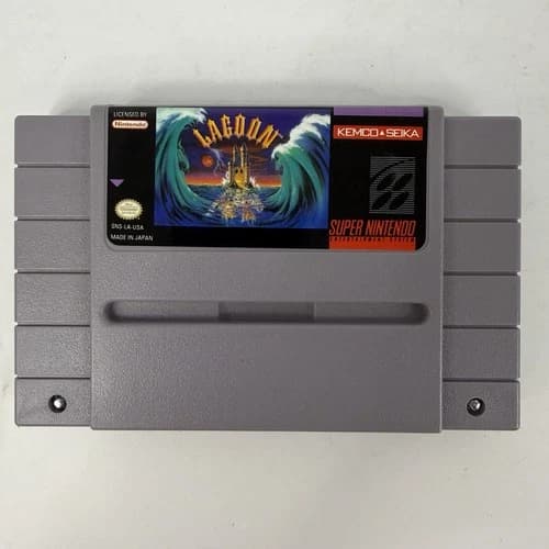 Lagoon Super Nintendo Entertainment System SNES Tested Cleaned