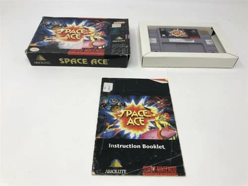 SPACE ACE - Super Nintendo SNES - Complete in box - CIB