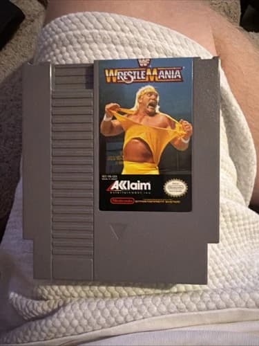 Nintendo NES 1988 WWF Wrestlemania Game Cartridge Tested & Working