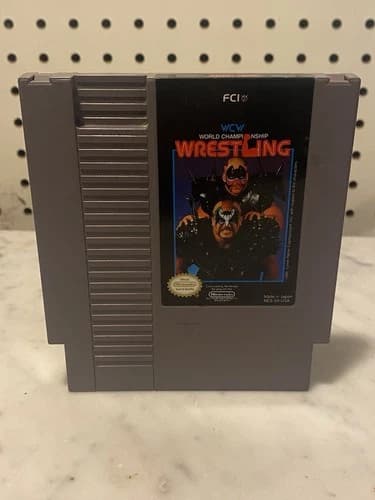 NES Game - WORLD CHAMPIONSHIP WRESTLING - Vintage Nintendo - 1985. Tested